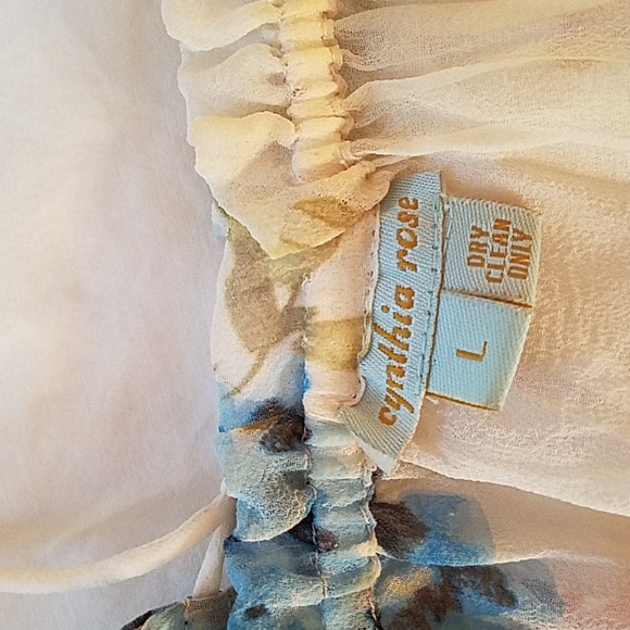 Cynthia rose silk chiffon pendant blouse or swimco - Picture 2 of 6